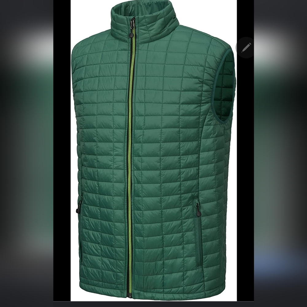 Little Donkey Andy Men's Puffer Vest, Lightweight Warm Sleeveless Jacket